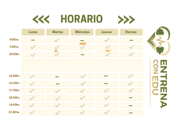 horario de un gimnasio