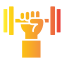 imagen png de una mano sosteniendo una pesa